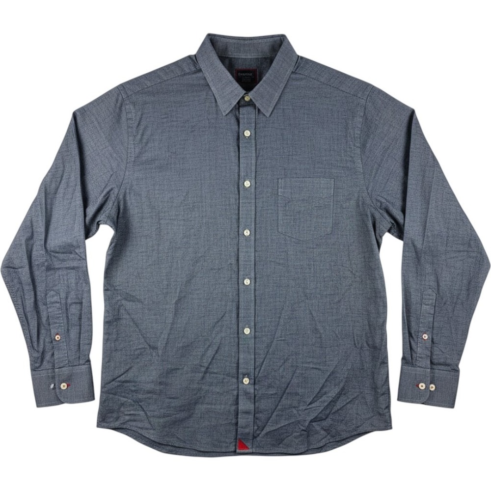 UNTUCKit Pio Cesare Slim Fit‎ Button Down Shirt Men's XXL Casual Blue Cotton
